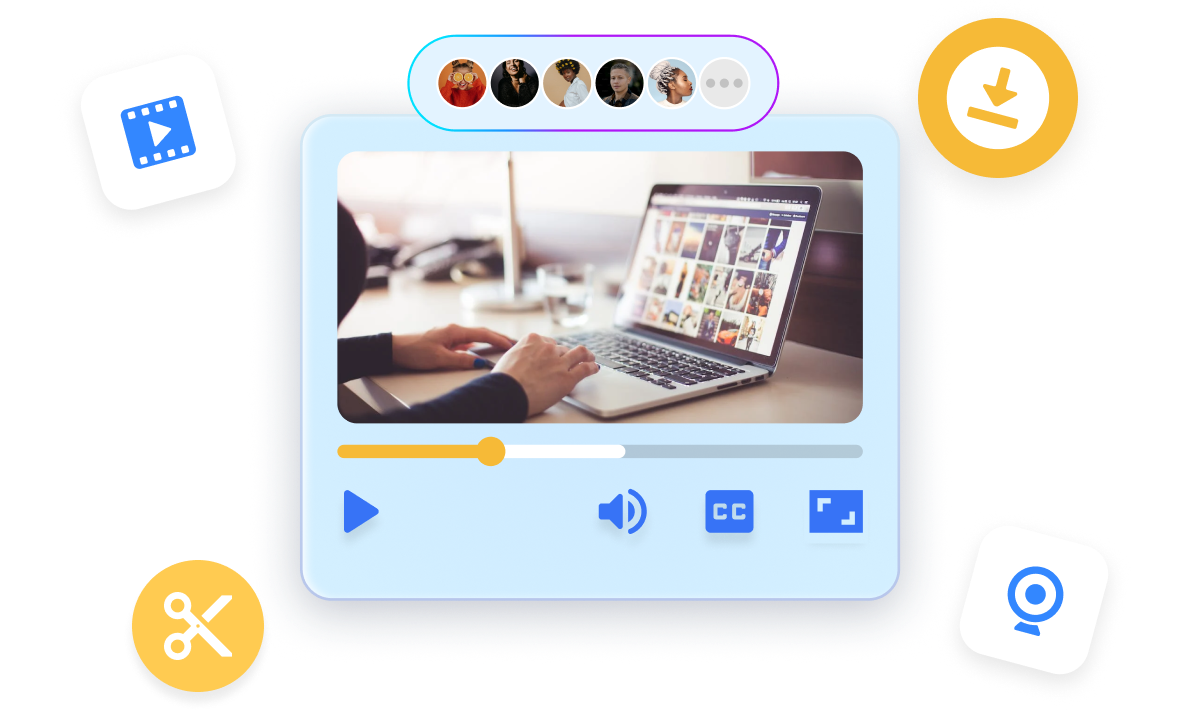 Visla’s all-in-one video solution dashboard showing an industry report explainer video alongside other video types like financial reports and case studies